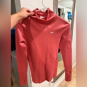 Nike Pro therms fit coral pink Hoodie
